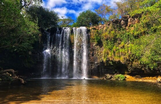Llanos de Cortez waterfall is a favorite spot for day trips. The waterfall has easy access from the parking area and the entry to the pool is shallow and sandy. Monkeys can often be seen in the trees! Ask us for guided tour or self-drive options!