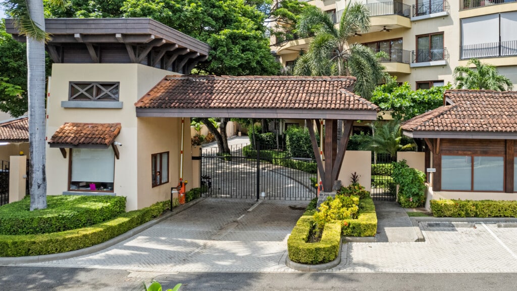 The gated entry provides additional peace of mind for visitors