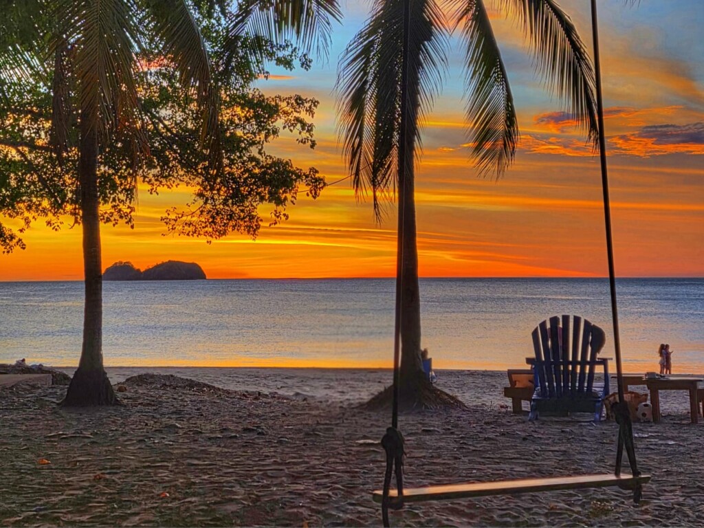 Enjoy the many brilliant sunsets from the beach, just a short walk from the condo.