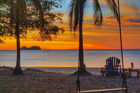 Enjoy the many brilliant sunsets from the beach, just a short walk from the condo.